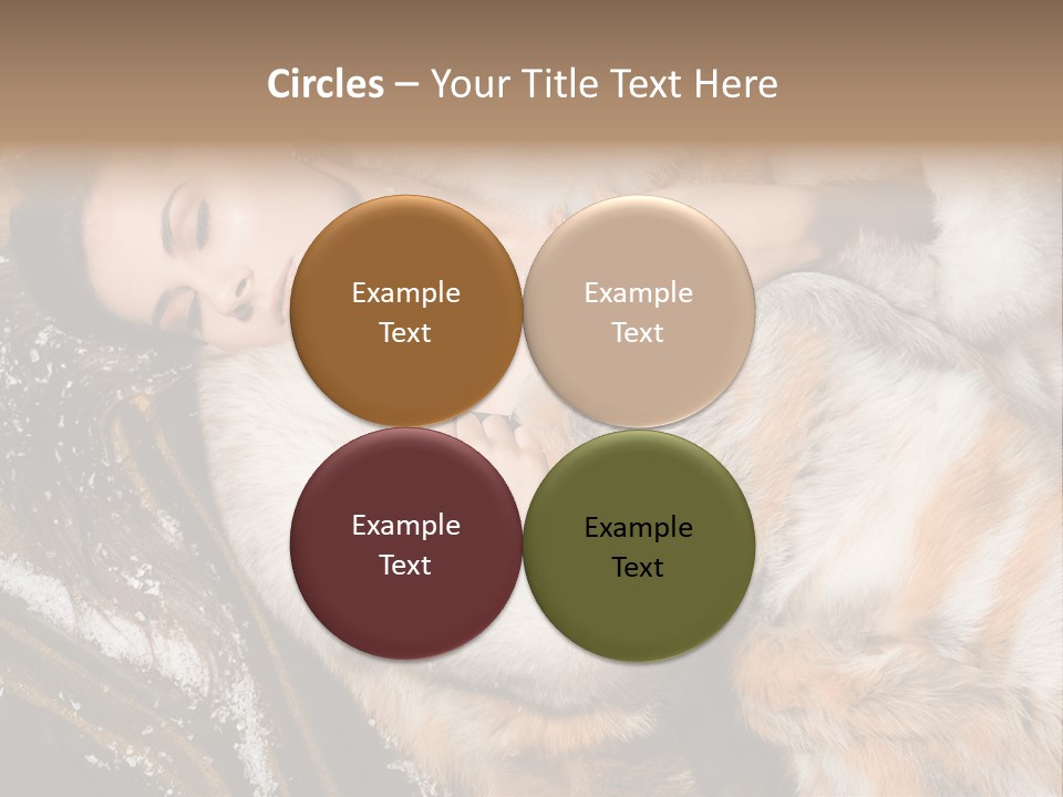 Glamour Posing Coat PowerPoint Template