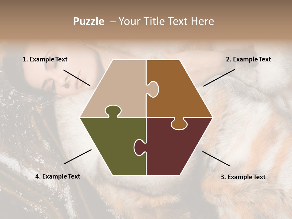 Glamour Posing Coat PowerPoint Template