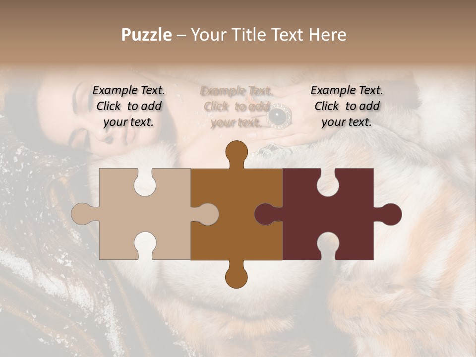 Glamour Posing Coat PowerPoint Template