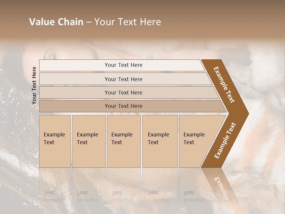 Glamour Posing Coat PowerPoint Template