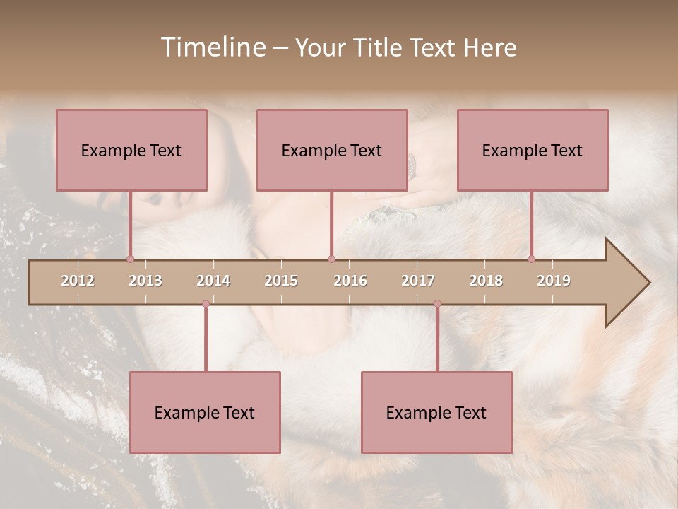 Glamour Posing Coat PowerPoint Template