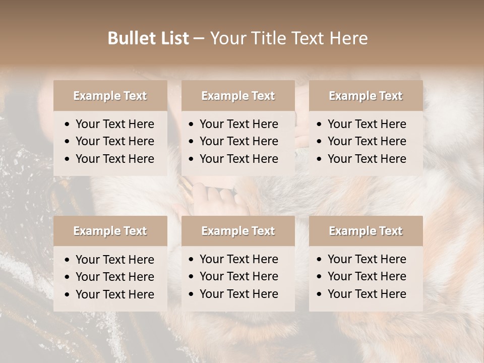 Glamour Posing Coat PowerPoint Template