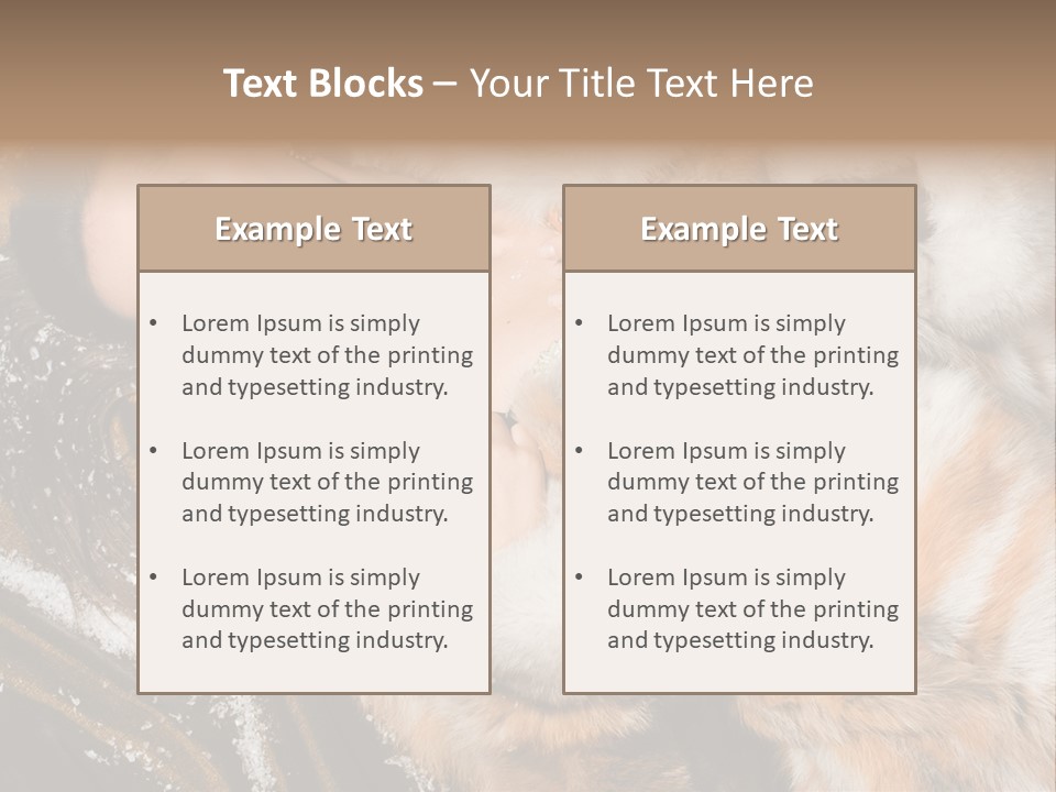 Glamour Posing Coat PowerPoint Template