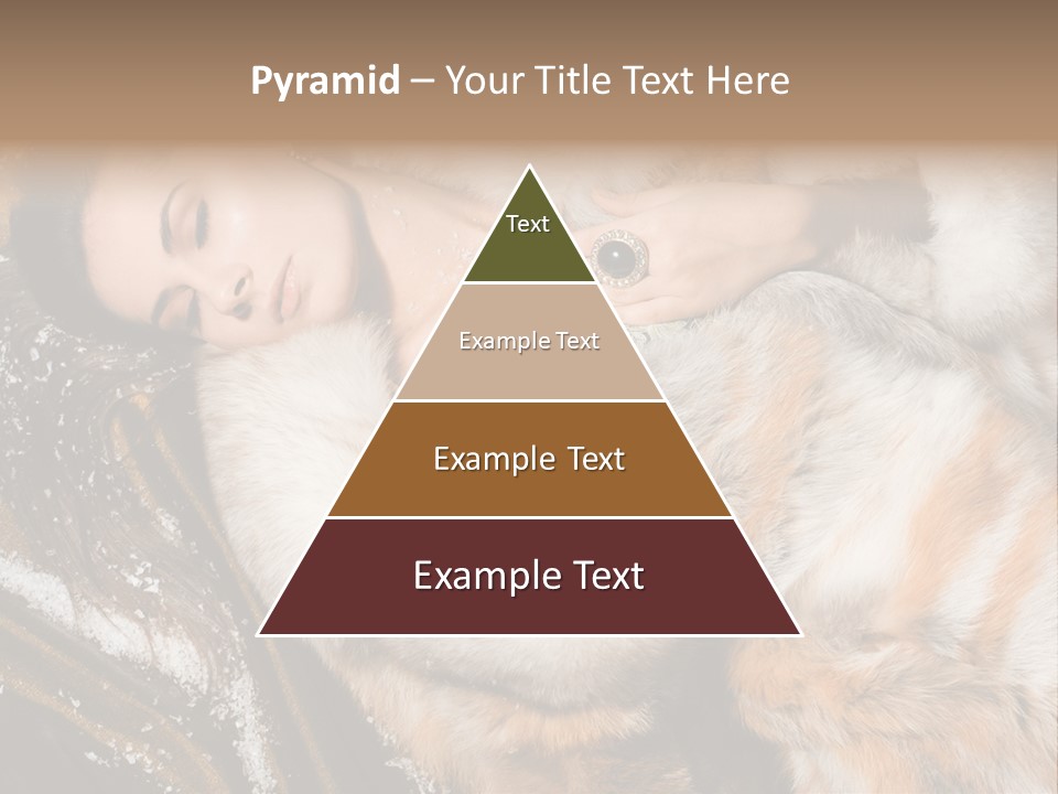 Glamour Posing Coat PowerPoint Template