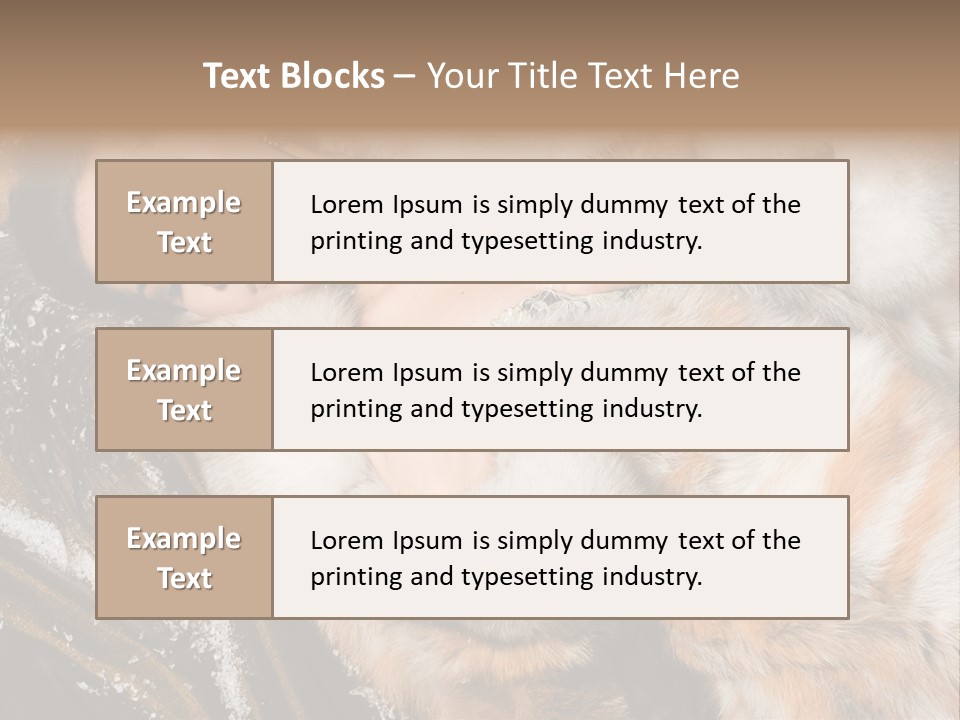 Glamour Posing Coat PowerPoint Template