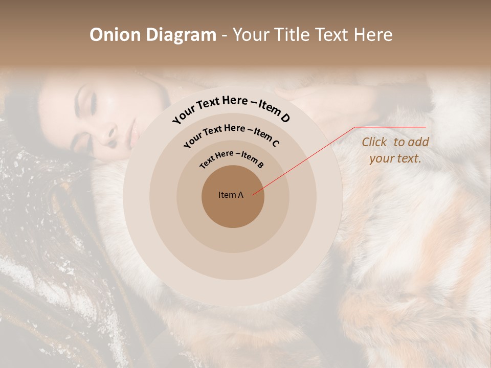 Glamour Posing Coat PowerPoint Template