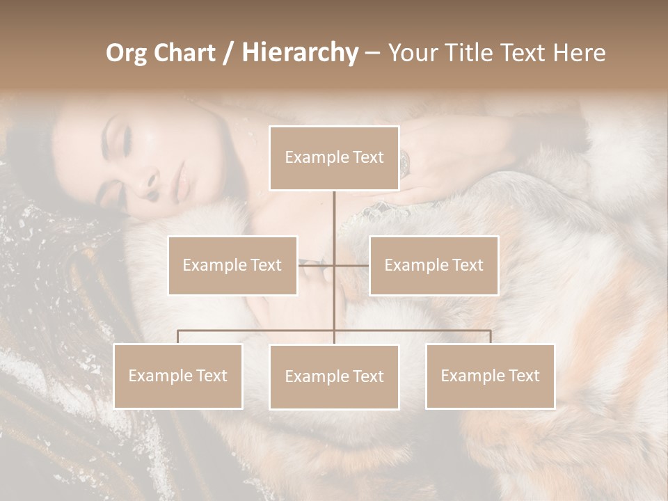 Glamour Posing Coat PowerPoint Template