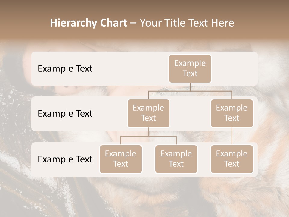 Glamour Posing Coat PowerPoint Template
