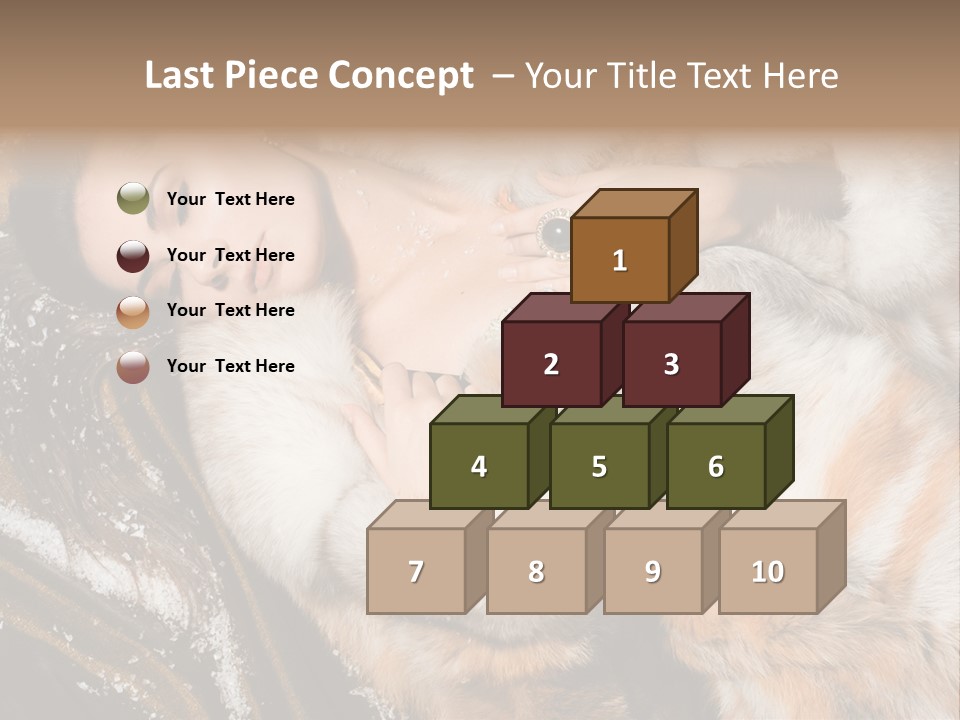 Glamour Posing Coat PowerPoint Template