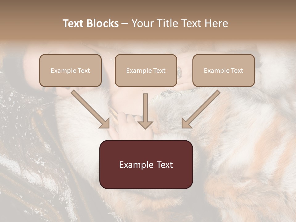 Glamour Posing Coat PowerPoint Template