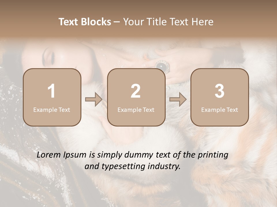 Glamour Posing Coat PowerPoint Template