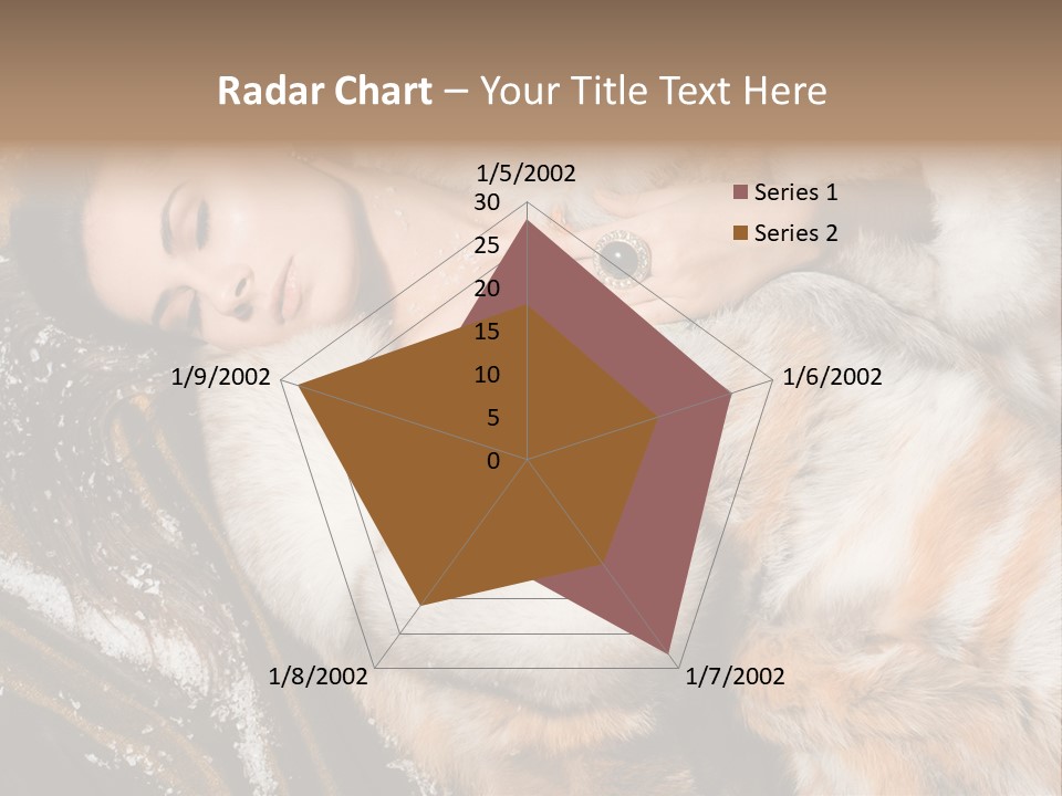 Glamour Posing Coat PowerPoint Template