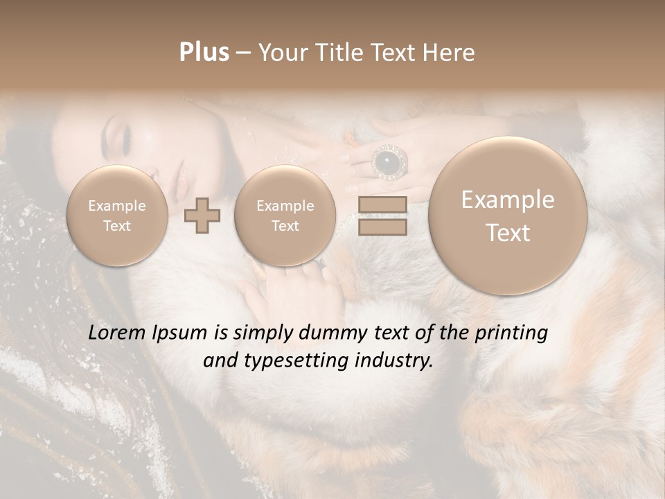 Glamour Posing Coat PowerPoint Template