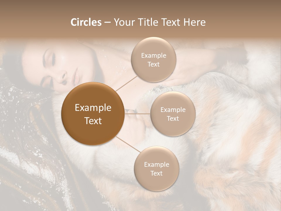 Glamour Posing Coat PowerPoint Template