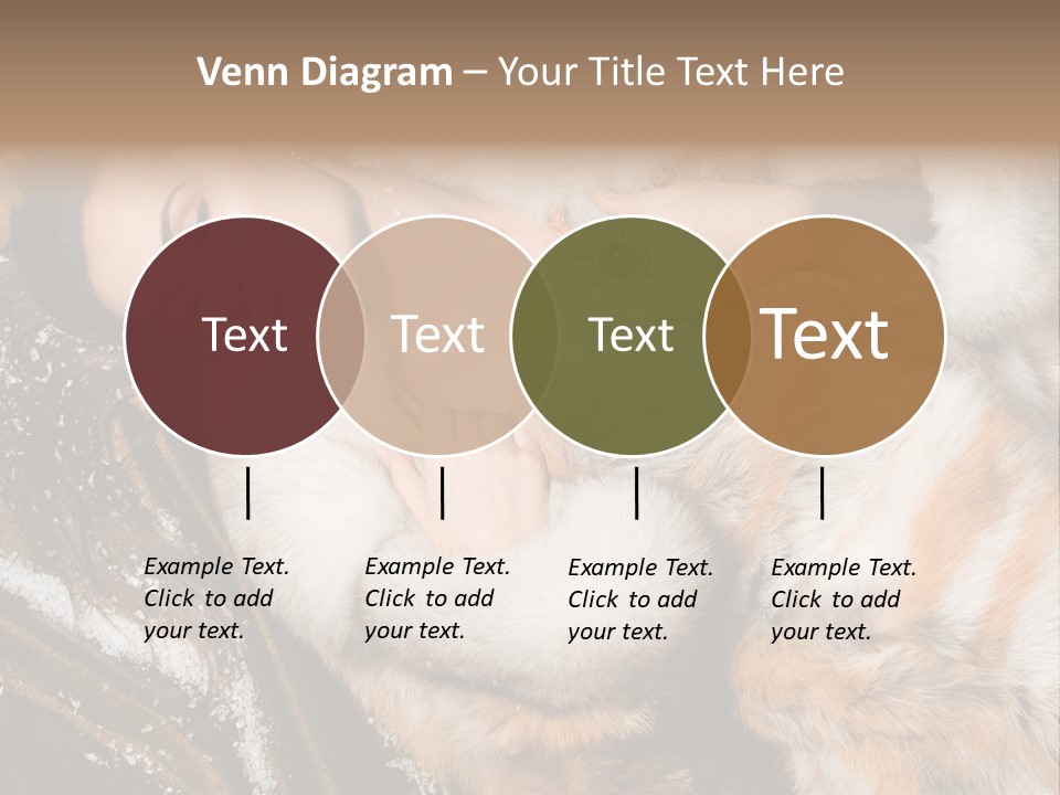 Glamour Posing Coat PowerPoint Template