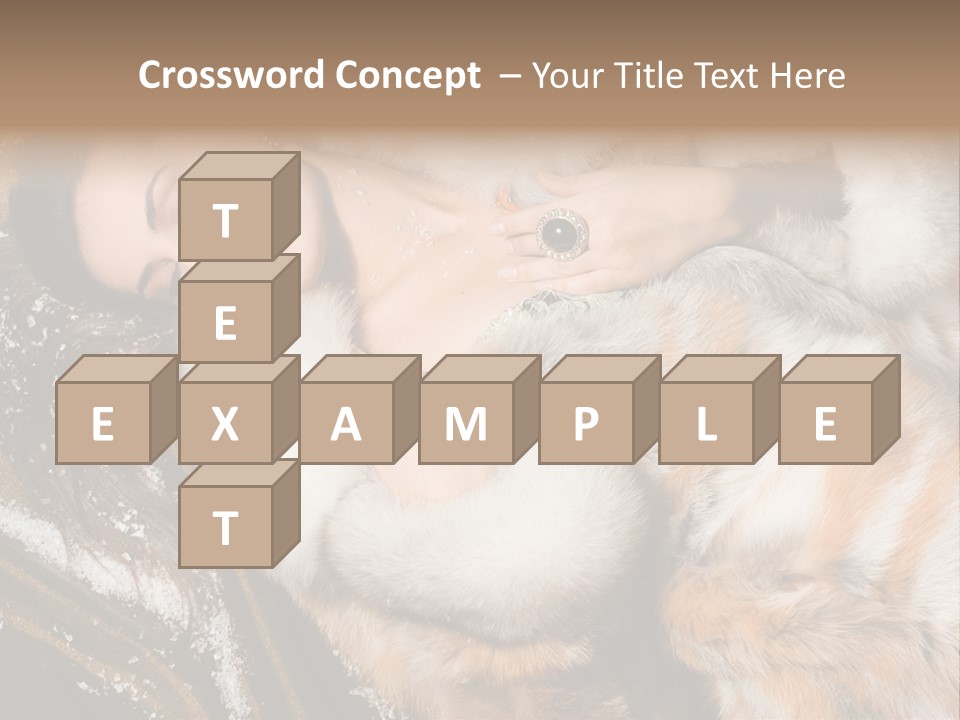 Glamour Posing Coat PowerPoint Template