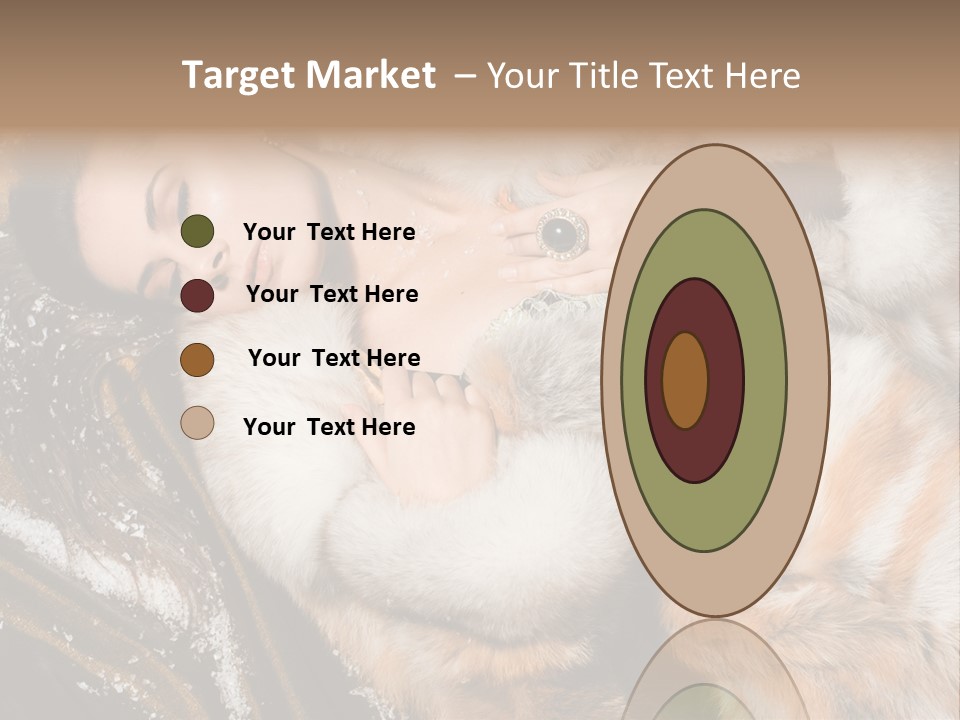 Glamour Posing Coat PowerPoint Template