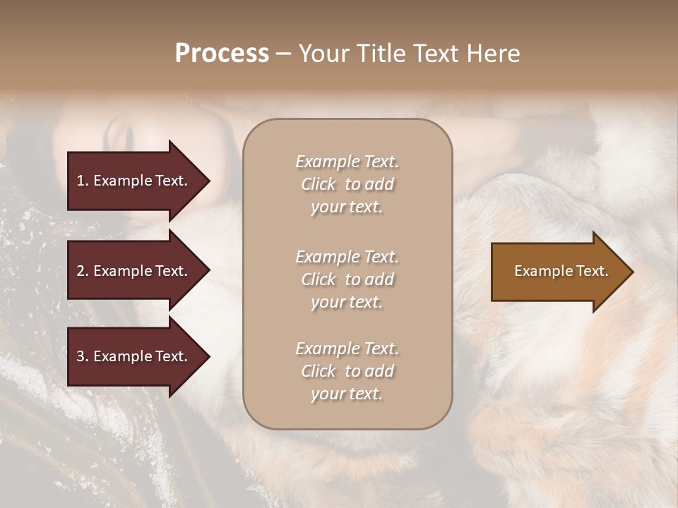 Glamour Posing Coat PowerPoint Template