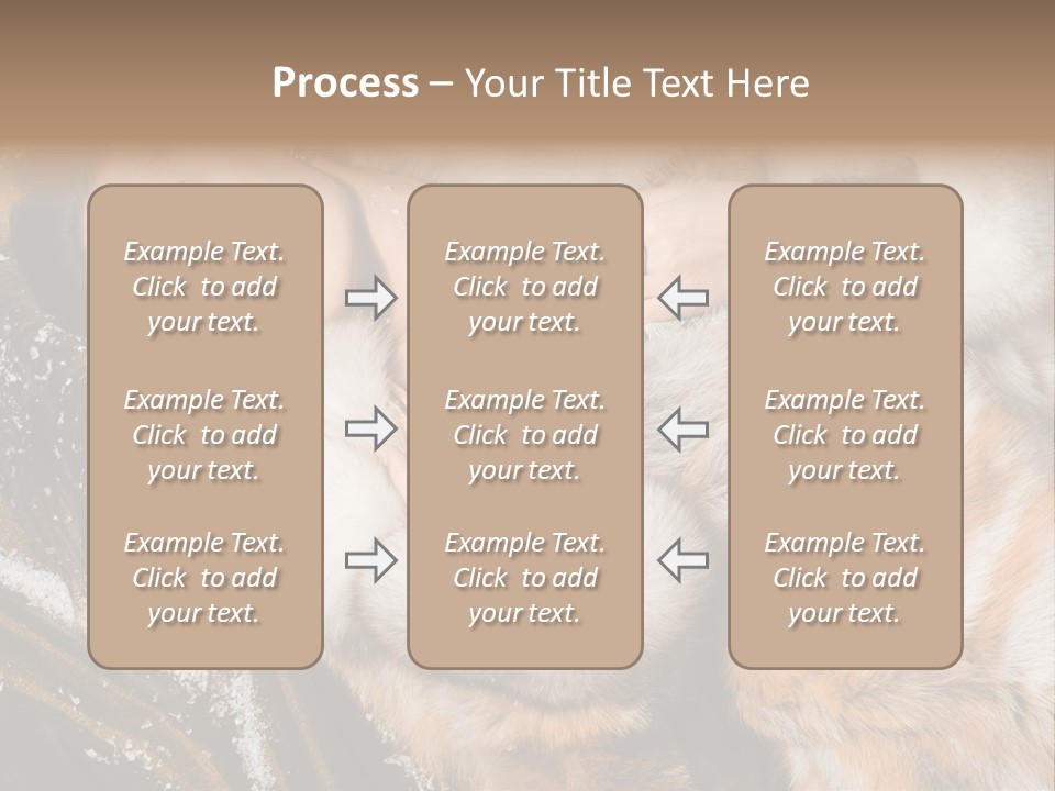 Glamour Posing Coat PowerPoint Template