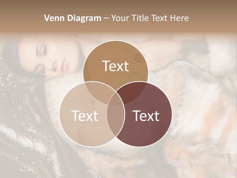 Glamour Posing Coat PowerPoint Template