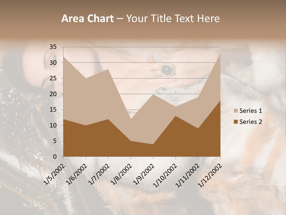 Glamour Posing Coat PowerPoint Template