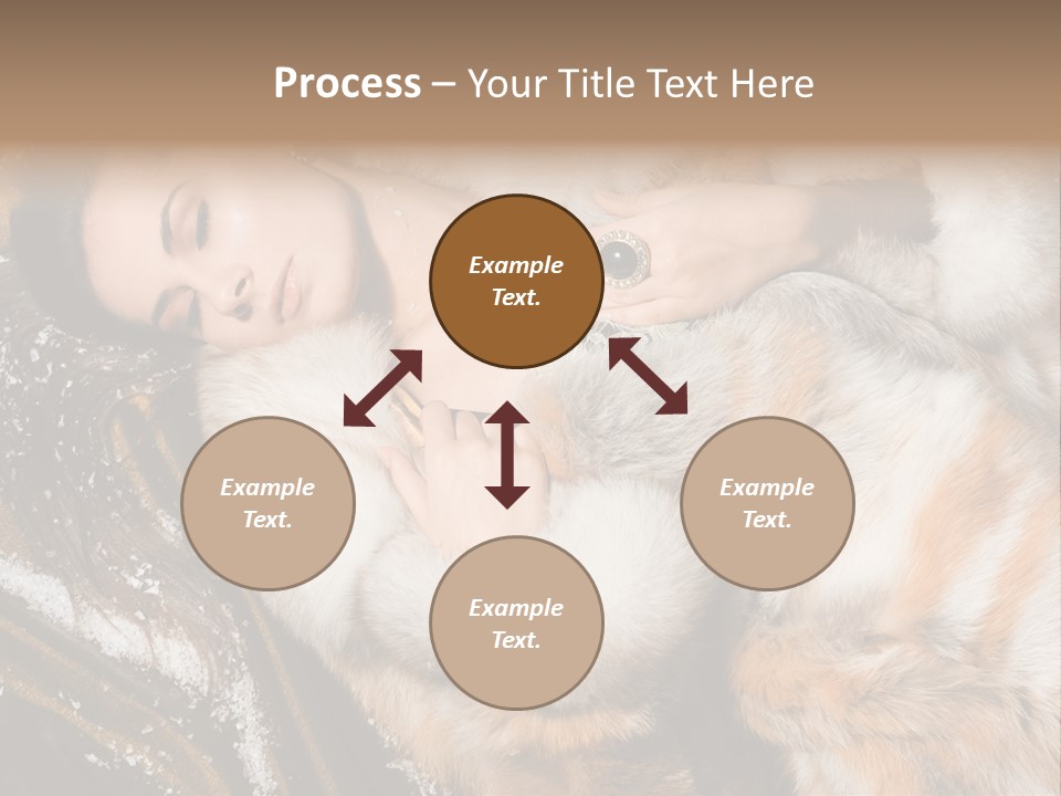 Glamour Posing Coat PowerPoint Template