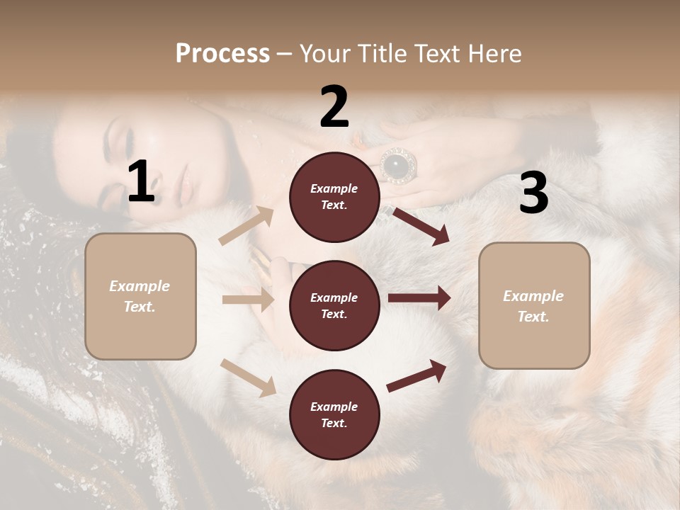 Glamour Posing Coat PowerPoint Template