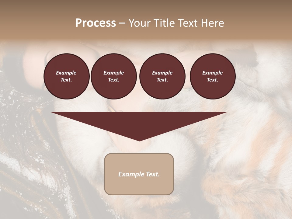 Glamour Posing Coat PowerPoint Template