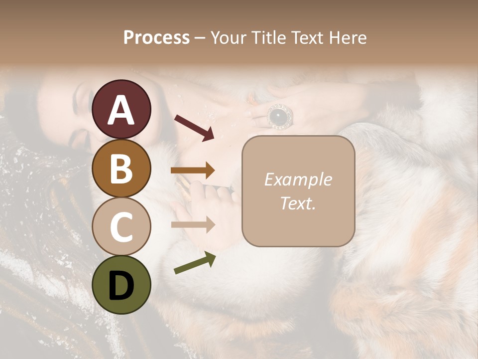 Glamour Posing Coat PowerPoint Template