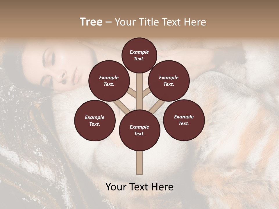 Glamour Posing Coat PowerPoint Template