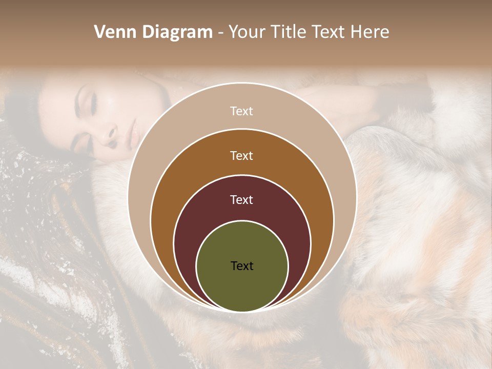 Glamour Posing Coat PowerPoint Template