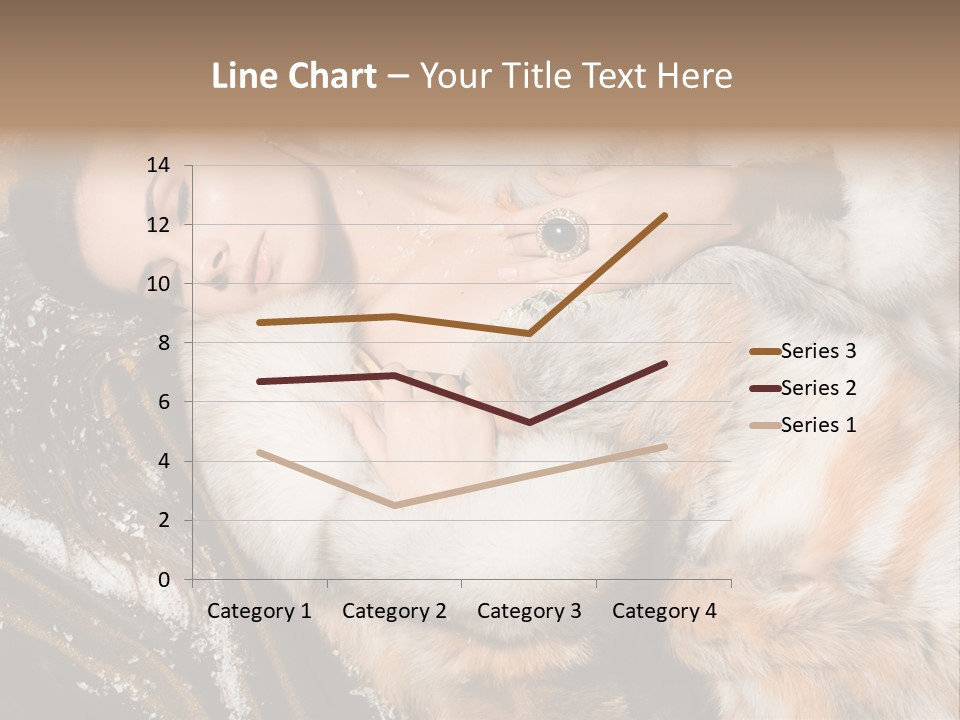 Glamour Posing Coat PowerPoint Template