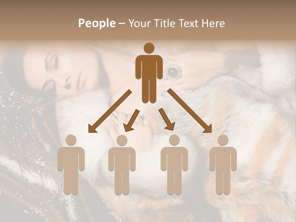 Glamour Posing Coat PowerPoint Template