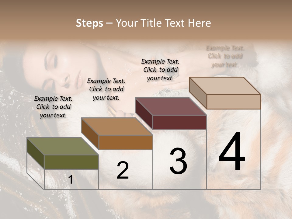 Glamour Posing Coat PowerPoint Template