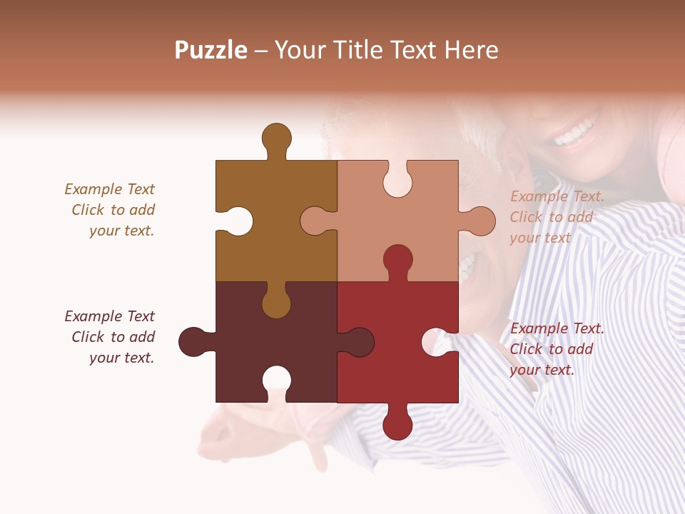 Adult Mature Couple PowerPoint Template