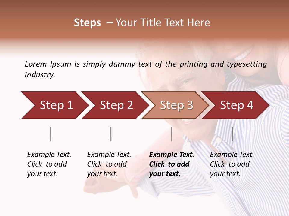 Adult Mature Couple PowerPoint Template