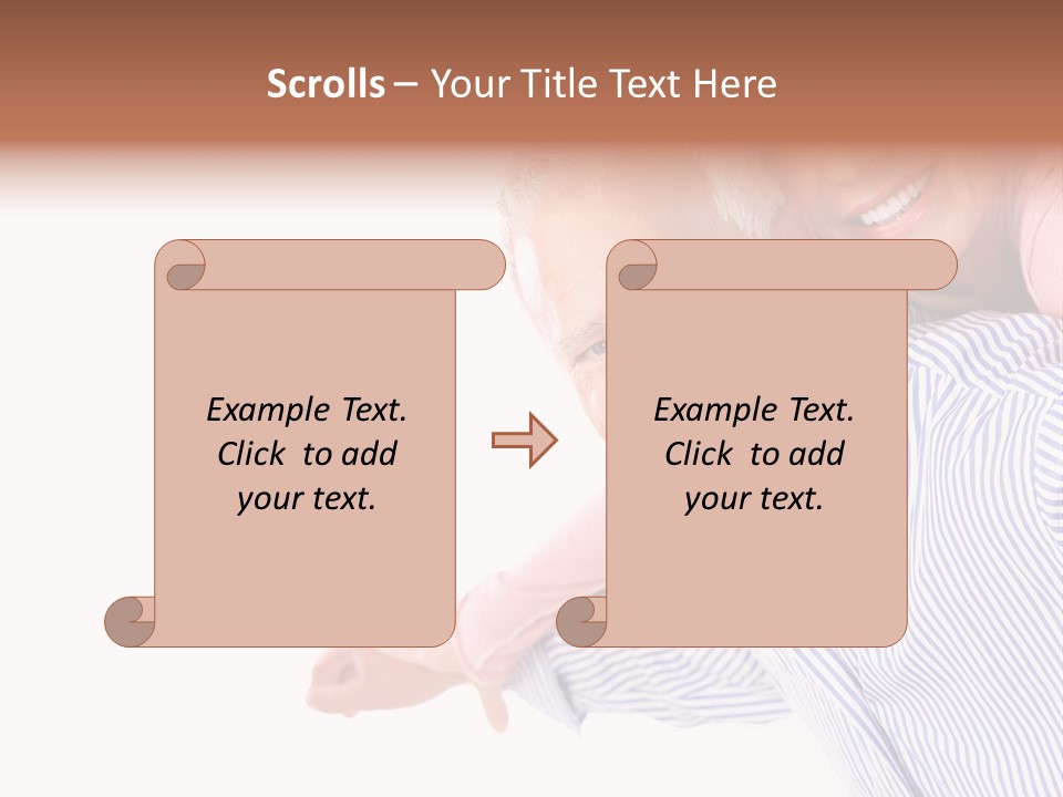 Adult Mature Couple PowerPoint Template
