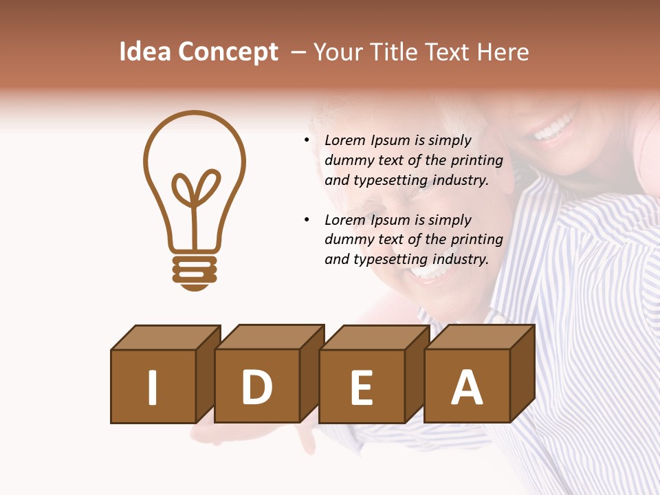 Adult Mature Couple PowerPoint Template