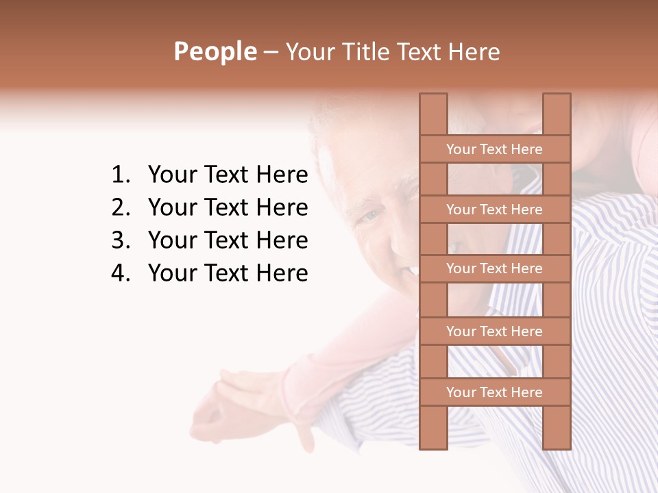 Adult Mature Couple PowerPoint Template