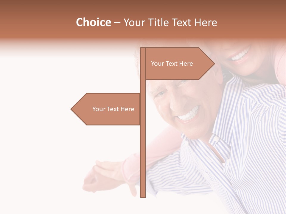 Adult Mature Couple PowerPoint Template