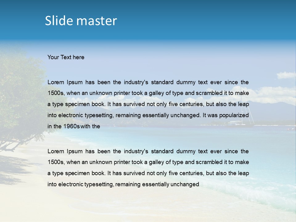 Untouched Relaxation Eden PowerPoint Template
