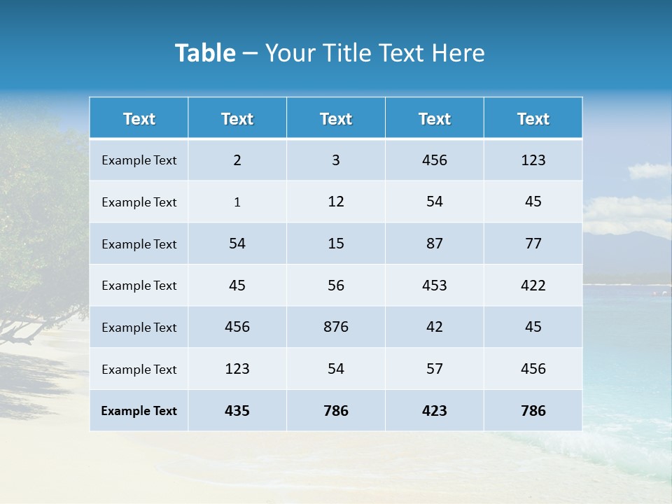 Untouched Relaxation Eden PowerPoint Template