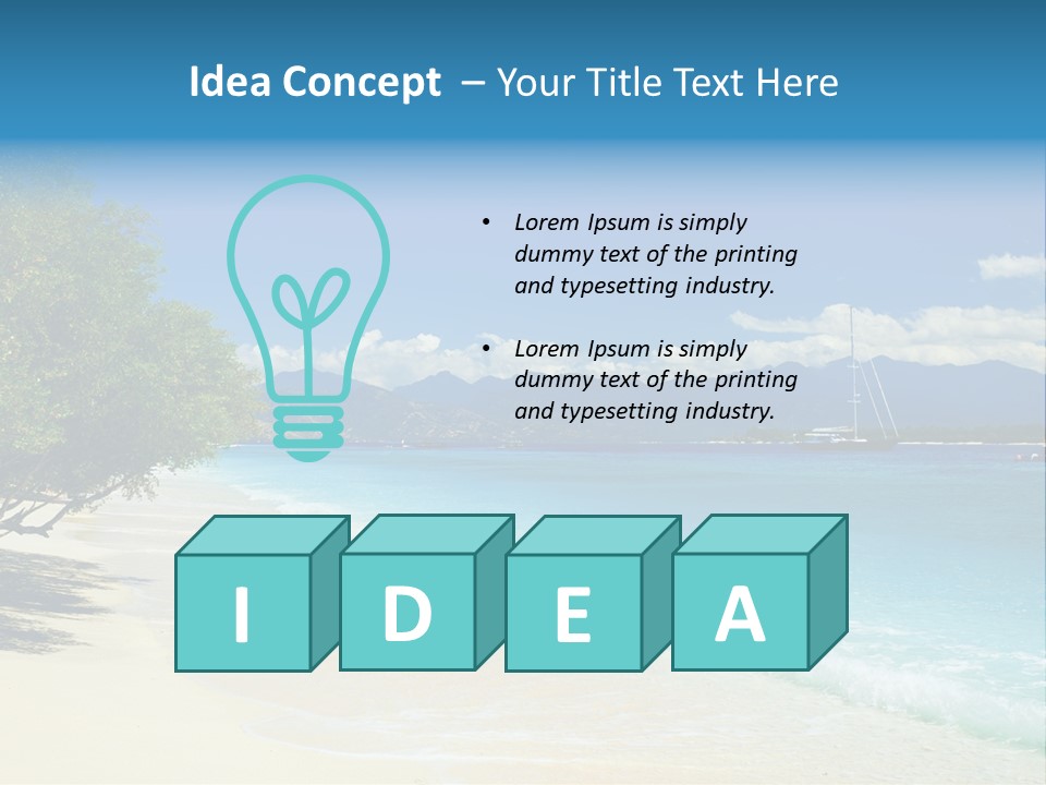 Untouched Relaxation Eden PowerPoint Template