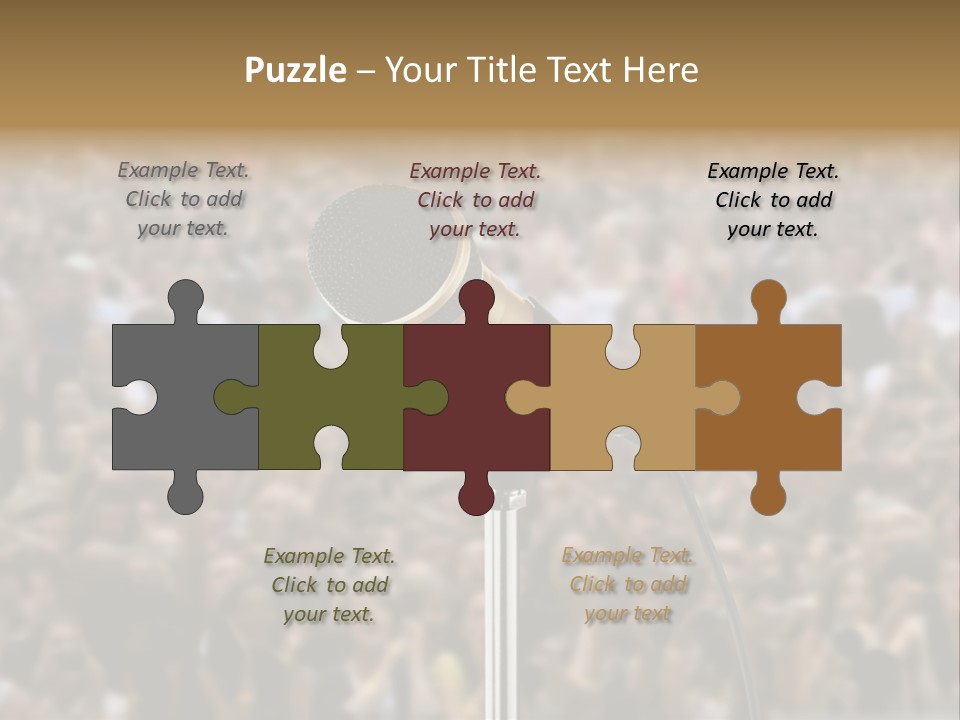 Stage Concert Head PowerPoint Template