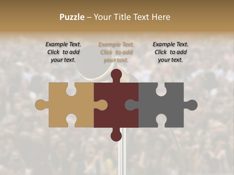 Stage Concert Head PowerPoint Template