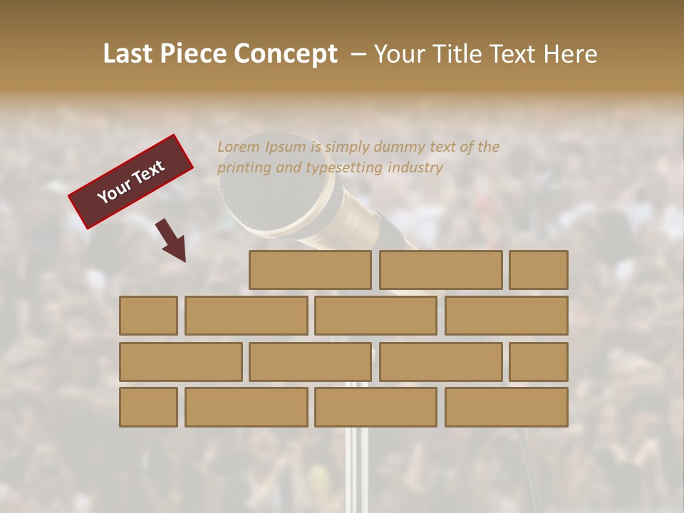 Stage Concert Head PowerPoint Template