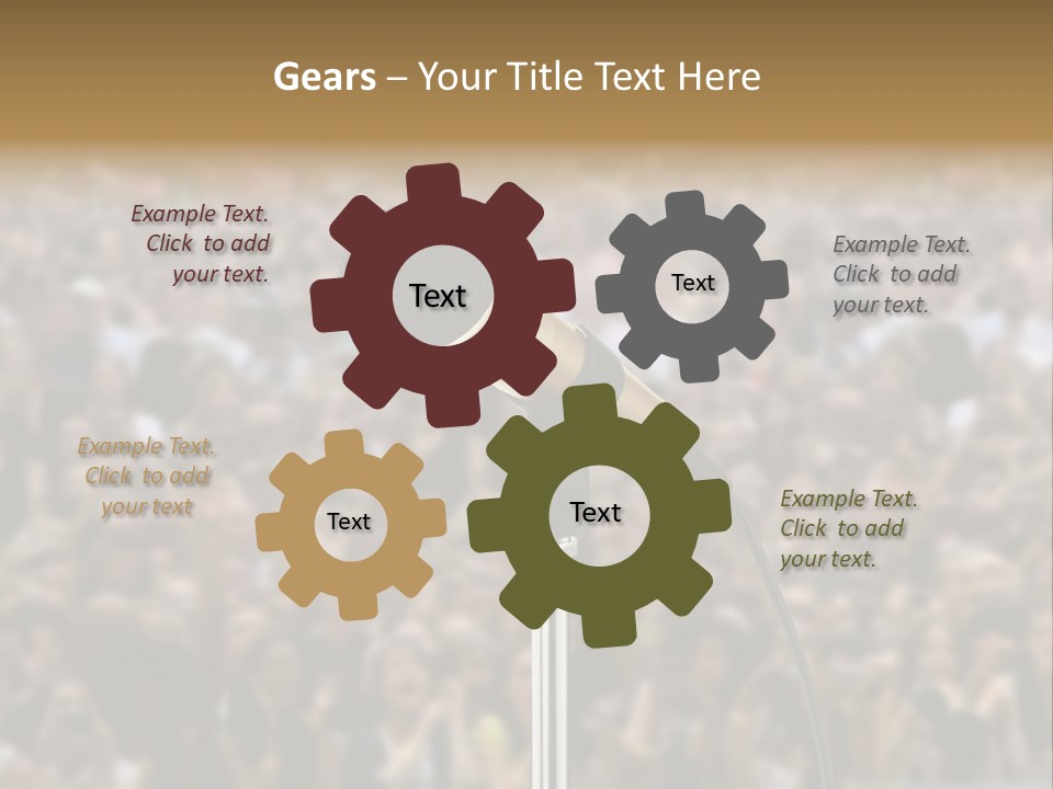 Stage Concert Head PowerPoint Template