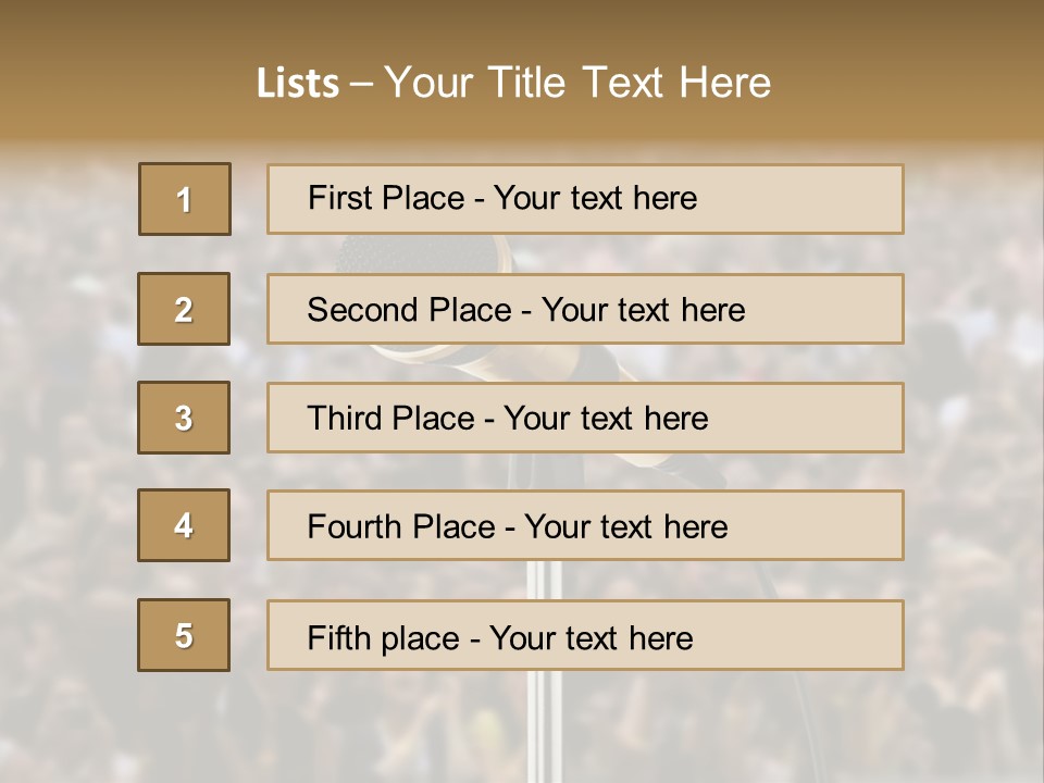 Stage Concert Head PowerPoint Template