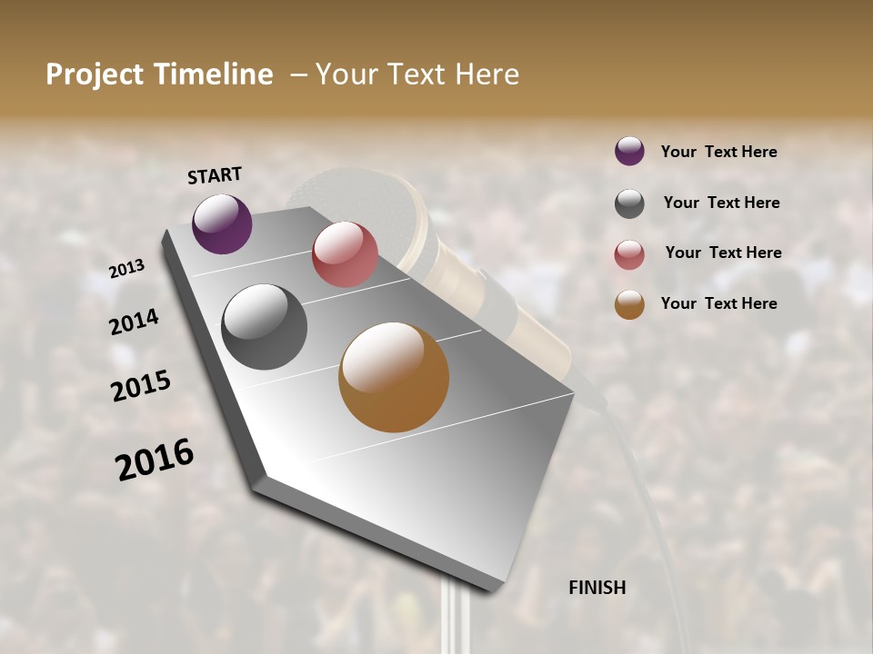 Stage Concert Head PowerPoint Template