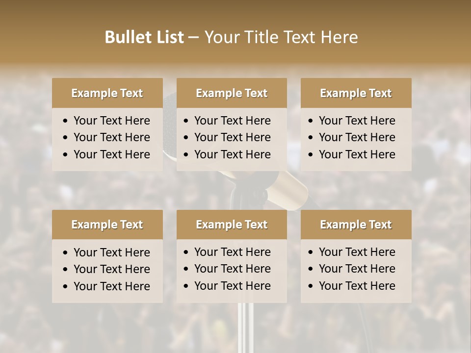 Stage Concert Head PowerPoint Template